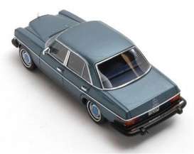 Mercedes Benz  - 300D W115 1976 blue metallic - 1:43 - Matrix - 11302-212 - MX11302-212 | Toms Modelautos