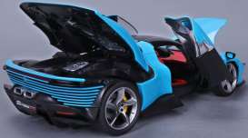 Ferrari  - Daytona blue/black - 1:18 - Bburago - 16912B - bura16912B | Toms Modelautos