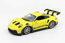 Porsche  - 911 GT3 RS 992 2023 yellow - 1:24 - Welly - 24122 - welly24122y | Toms Modelautos