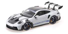 Porsche  - 911 2022 grey/black/blue - 1:18 - Minichamps - 110062021 - mc110062021 | Toms Modelautos