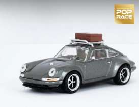 Porsche  - Singer grey - 1:64 - Pop Race Limited - PR64-SRG-GRY2 - PR64-SRG-GRY2 | Toms Modelautos