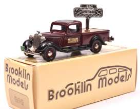 Dodge  - 1963 burgundy/black - 1:43 - Brooklin - BRK16x | Toms Modelautos