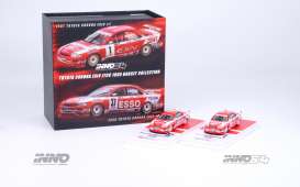 Toyota  - Corona EXIV #1 & #37 1995 red/white - 1:64 - Inno Models - in64-EXIV-TOMS95-BS - in64-EXIV-TOMS95BS | Toms Modelautos