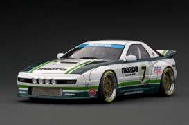 Mazda  - Pandem RX-7  white/green - 1:18 - Ignition - IG2913 - IG2913 | Toms Modelautos