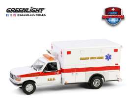 Ford  - F-350 1995 white/red - 1:64 - GreenLight - 67068 - gl67068 | Toms Modelautos