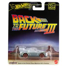 Back to the Future  - Time Machine 80's version silver - 1:64 - Hotwheels - HXD99 - hwmvHXD99 | Toms Modelautos