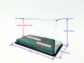 diorama Accessoires - 1/64 or 3inch Display box transparant - 1:64 - Triple9 Collection - 64001 - T9-64001 | Toms Modelautos