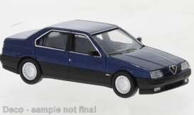 Alfa Romeo  - 164 1987 dark blue - 1:87 - Brekina - pcx870435 - PCX870435 | Toms Modelautos