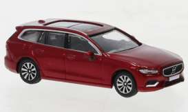 Volvo  - V60 2019 red - 1:87 - Brekina - pcx870393 - PCX870393 | Toms Modelautos