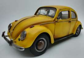 Volkswagen  - Beetle saloon 1961 yellow with rust - 1:12 - SunStar - 5219 - sun5219 | Toms Modelautos