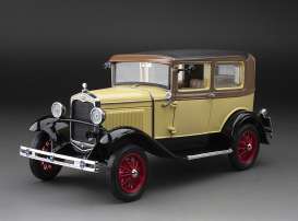 Ford  - Model A Tudor  1931 bronson yellow/brown - 1:18 - SunStar - 6191 - sun6191 | Toms Modelautos