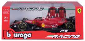 Ferrari  - F1 SF23 2023 red/black - 1:18 - Bburago - 16812L - bura16812L | Toms Modelautos