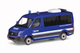 Volkswagen  - Crafter  blue/white - 1:87 - Herpa - H097727 - herpa097727 | Toms Modelautos