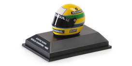 Helmet  - 1988 yellow/green - 1:8 - Minichamps - 540308812 - mc540308812 | Toms Modelautos