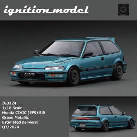 Honda  - Civic green - 1:18 - Ignition - IG3124 - IG3124 | Toms Modelautos