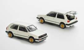 Volkswagen  - Golf GTI white - 1:64 - Pop Race Limited - PR640071 - PR640071 | Toms Modelautos