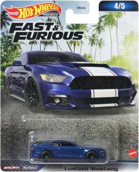 Shelby  - Mustang custom blue/white - 1:64 - Hotwheels - HNW51 - hwmvHNW51 | Toms Modelautos
