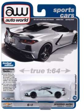 Chevrolet  - Corvette 2022 grey - 1:64 - Auto World - SP137A - AWSP137A | Toms Modelautos