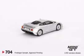 Bugatti  - EB110 GT 1995 grey-silver - 1:64 - Mini GT - 00704-R - MGT00704rhd | Toms Modelautos