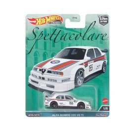 Alfa Romeo  - 155 V6 Ti #155 white/red/blue - 1:64 - Hotwheels - HKC48 - hwmvHKC48 | Toms Modelautos