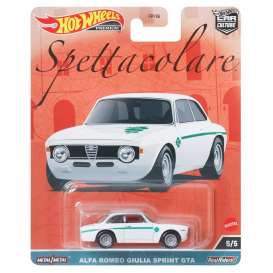 Alfa Romeo  - Giulia Sprint GTA white/green - 1:64 - Hotwheels - HKC50 - hwmvHKC50 | Toms Modelautos