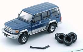 Toyota  - Land Cruiser  blue - 1:64 - BM Creations - 64B0365 - BM64B0365rhd | Toms Modelautos