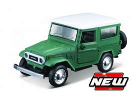 Toyota  - Land Cruiser FJ40 1960 green - 1:43 - Maisto - 25001-22899G - mai25001-22899G | Toms Modelautos