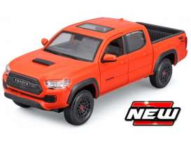 Toyota  - Tacoma 2021 orange - 1:24 - Maisto - 32910O - mai32910O | Toms Modelautos