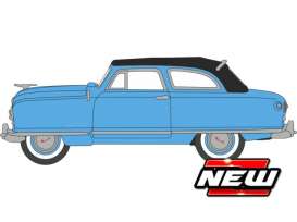 Nash  - Rambler Custom Landau Converti 1950 blue - 1:87 - Oxford Diecast - 87NR50001 - ox87NR50001 | Toms Modelautos