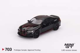BMW  - M3 CSL 2023 black - 1:64 - Mini GT - 00703-L - MGT00703Lhd | Toms Modelautos
