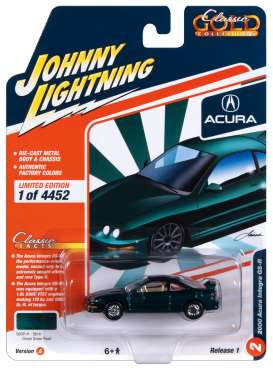 Acura  - Integra Type R 2000 dark green - 1:64 - Johnny Lightning - SP322A - JLSP322A | Toms Modelautos