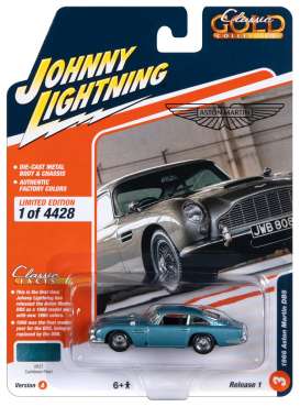 Aston Martin  - DB5 1966 blue - 1:64 - Johnny Lightning - SP323A - JLSP323A | Toms Modelautos