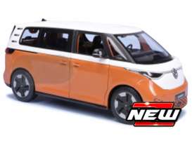 Volkswagen  - ID BUZZ orange/white - 1:24 - Maisto - 32914O - mai32914O | Toms Modelautos