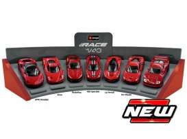 Ferrari  - red - 1:43 - Bburago - FerrariSET01 - buraFerrariset01 | Toms Modelautos