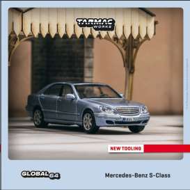 Mercedes Benz  - S-Class blue - 1:64 - Tarmac - T64G-072-BL - TC-T64G072BL | Toms Modelautos