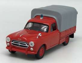 Peugeot  - 403 red/grey - 1:43 - Magazine Models - ODeon117 - MagODeon117 | Toms Modelautos