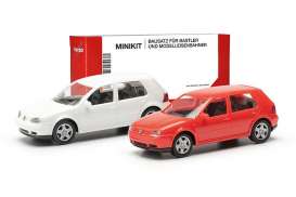 Volkswagen  - Golf IV white/red - 1:87 - Herpa - H013956 - herpa013956 | Toms Modelautos