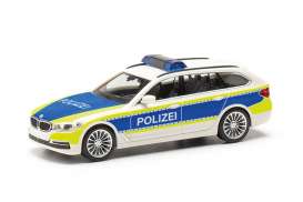 BMW  - 5 Touring blue/yellow/white - 1:87 - Herpa - H097765 - herpa097765 | Toms Modelautos