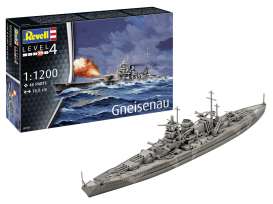 Boats  - Gneisenau  - 1:1200 - Revell - Germany - 05181 - revell05181 | Toms Modelautos