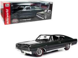 Dodge  - Charger 1966 dark green - 1:18 - Auto World - AMM1320 - AMM1320 | Toms Modelautos