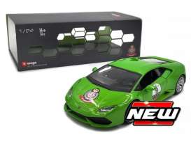 Lamborghini  - Huracan 2019 green - 1:24 - Bburago - 21092ZG - bura21092ZG | Toms Modelautos