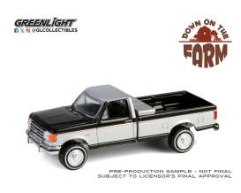 Ford  - F-250 1990 black/silver - 1:64 - GreenLight - 48100E - gl48100E | Toms Modelautos