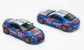 Subaru  - BRZ blue/red - 1:64 - Pop Race Limited - PR640088 - PR640088 | Toms Modelautos