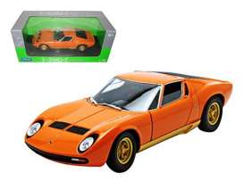 Lamborghini  - Miura 1968 orange - 1:18 - Welly - 18017r - welly18017r | Toms Modelautos