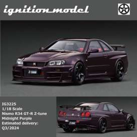 Nissan  - Nismo R34 GT-R Z-tune midnight purple - 1:18 - Ignition - IG3225 - IG3225 | Toms Modelautos