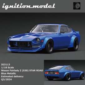 Nissan  - Fairlady Z (S30) blue metallic - 1:18 - Ignition - IG3113 - IG3113 | Toms Modelautos