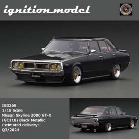 Nissan  - Skyline 2000 GT-X black - 1:18 - Ignition - IG3269 - IG3269 | Toms Modelautos