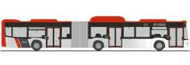 Mercedes Benz  - Citaro G red/black - 1:87 - Rietze - R73596 - RZ73596 | Toms Modelautos