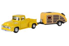 Ford  - F-100 1955 yellow - 1:24 - Motor Max - 79341-76083 - mmax79341-76083 | Toms Modelautos