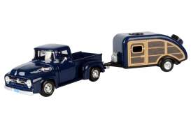 Ford  - F-100 1956 dark blue - 1:24 - Motor Max - 73235-76083 - mmax73235-76083 | Toms Modelautos